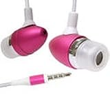 Premium Pink 3.5mm Aluminum Handsfree Stereo Headset Headphone Earphone with Built-in Microphone Remote for Apple Ipod Touch Itouch 2nd 3rd gen Iphone 3g 3gs Zune Mp3 Player PDA