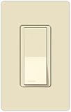 Lutron Single-Pole Wall Switches Claro-style Light Almond
