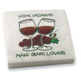 Wine Drinkers Make Grape Lovers Napkins - Pack of 20