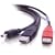Cables To Go 28107 USB 2.0 Mini-B Male to 2 USB A Male Y-Cable (6 Feet, Black)