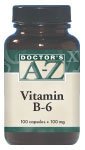 Doctor's A-Z Vitamin B-6, 100 mg 100 capsules - B Vitamins