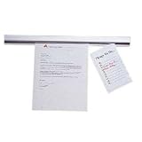 Advantus 02010 Grip-a-strip display rail, 48" long, 1-1/2" high, satin aluminum finish