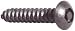 #8 x 1" Black Screw Button Head Security Hex