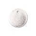 Patera Antiqued Silver Plated Pewter Circle Flat Tag Pendant 1/2 Inch( 20)