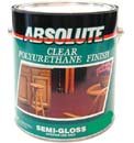 ABSOLUTE 60205 SEMI GLOSS POLYURETHANE WOOD FINISH SIZE:5 GALLONS.