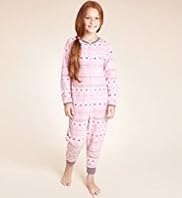 Older Girls Fair Isle Fleece All in One with Stay New