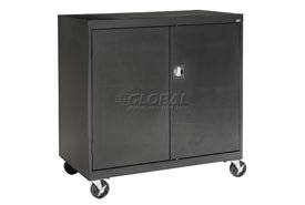 Mobile Storage Cabinet 36x18x36 Black