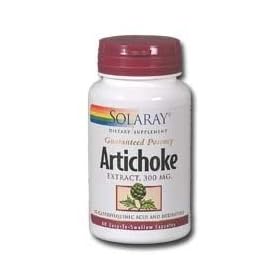 Artichoke Leaf Extract 60 Caps, 300 mg - Solaray