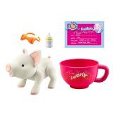 Teacup Piggies Toy Litter 2 Figure Ivory Tea Cup Pig