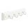 Amerock H55590-WGW 9-Inch Classic Key and Gadget Rack, White with White Hooks