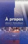 A propos 1. Dossiers thematiques.