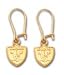 Oakland Raiders Team Logo Earrings In 14kt Gold