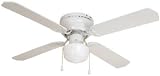 Aloha #99646 42 White Hugger Ceiling Fan
