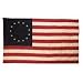 Primitive American 13 Star Betsy Ross Flag (3 foot x 5 foot) Antique Look Flag