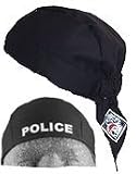 Stubby Cotton Do Wrap - Black w/ Police