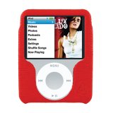 Uniea U-Suit for Apple iPod Nano 3G 3rd Generation Leather Slip Cover Case - Red