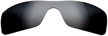 Customatic Optics Men's Polarized Replacement Lenses for Oakley Batwolf sunglasses Platinum Grey