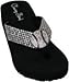 Cocomo Soul Wedge Rhinestone Baseball Flip Flops Bling Baseball MOM