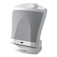 Honeywell Quick Heat 1500W Ceramic Heater, Plastic Case, 6-1/2W X 6-1/4D X 7-1/4H