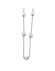 Sterling Silver Freshwater Cultured Pearl Multi-strand w/2in ext. Necklace with Lobster Clasp