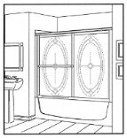 59 SLV Bypass Tub Door