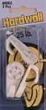 ANCHOR WIRE/HILLMAN GROUP #121122 3PK LG Hard Wall Hanger