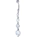 Crystalline Cubic Zirconia LUCID LUSTER DROP Belly Ring