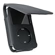 Synethetic Leather Case Compatible With 30 GB iPod&reg; Video and 80GB / 120GB Classic with Belt Clip and Strap, Midnight Black