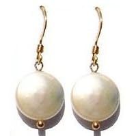 Moonbeam Fresh Water Pearl and Gold Fill Earrings