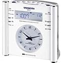 As Shown Sangean AM/FM Digital & Analog Atomic Clock Radio & Aux In