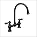 Whitehaus WHKBLV3-9102 Pewter Vintage III, Bridge Faucet with Lever Handles - WHKBLV3...