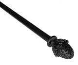BCL Product Sourcing 58CN48B Pine Cone Curtain Rod- Black Finish- 48-inch to 86-inch- 0.62-inch Diameter Pole