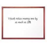 Quartet 2544M Quartet Magnetic Dry-Erase Board, Porcelain, 48 x 36, WE, Solid Mahogany Frame