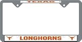 Texas Longhorns Chrome License Plate Frame