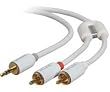 7FT Y ADAPTER 1-3.5MM PLUG TO