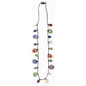 Christmas Bulbs Light-Up Necklace