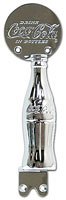 Tablecraft Coca Cola Chrome Plated Metal Door Pull Opener with Contour Handle CC312