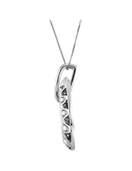 14K White Gold 1/2 Ct Tw / 18 Inch Black & White Gold Diamond Necklace