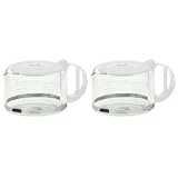 Capresso 4451.02-2PK 10 Cup Glass Carafe w  White Handle 2 Pack by Capresso