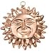 Old Dutch International 9-1/4-Inch Solid Copper Sun Face Mold, 1 Pint