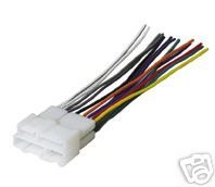 Stereo Wire Harness Saturn Sedan 95 96 97 98 99 (car radio wiring installation parts)