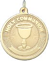 Holy Communion Disc, 14K Gold Charm