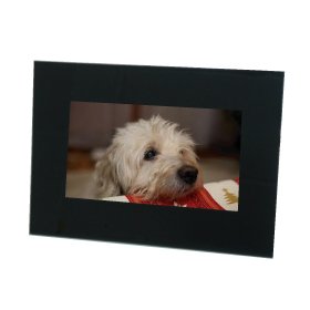 TDS - 7 Inch Digital Photo Frame Black compatible with both memory cards and USB pen drive add pictures for a Great Gift