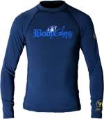 Body Glove Mens Fashion Long Sleeve Rash Guard NAVY BLUE Size Me