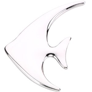 Sterling Silver Angelfish Brooch Pin Pendant