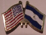 Nicaragua & U.S. Lapel Pin