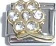 Clearly Charming April Diamond Large Daisy Birthstone Italian Charm