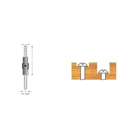 Amana 55282 QUICK COUNTERBORES 3 8 DIAM by Amana
