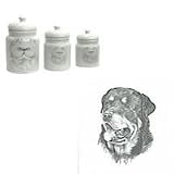 Rottweiler Canister Set, Porcelain by Rosalinde
