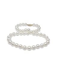 8x8.5mm White Freshwater cultured pearl necklace